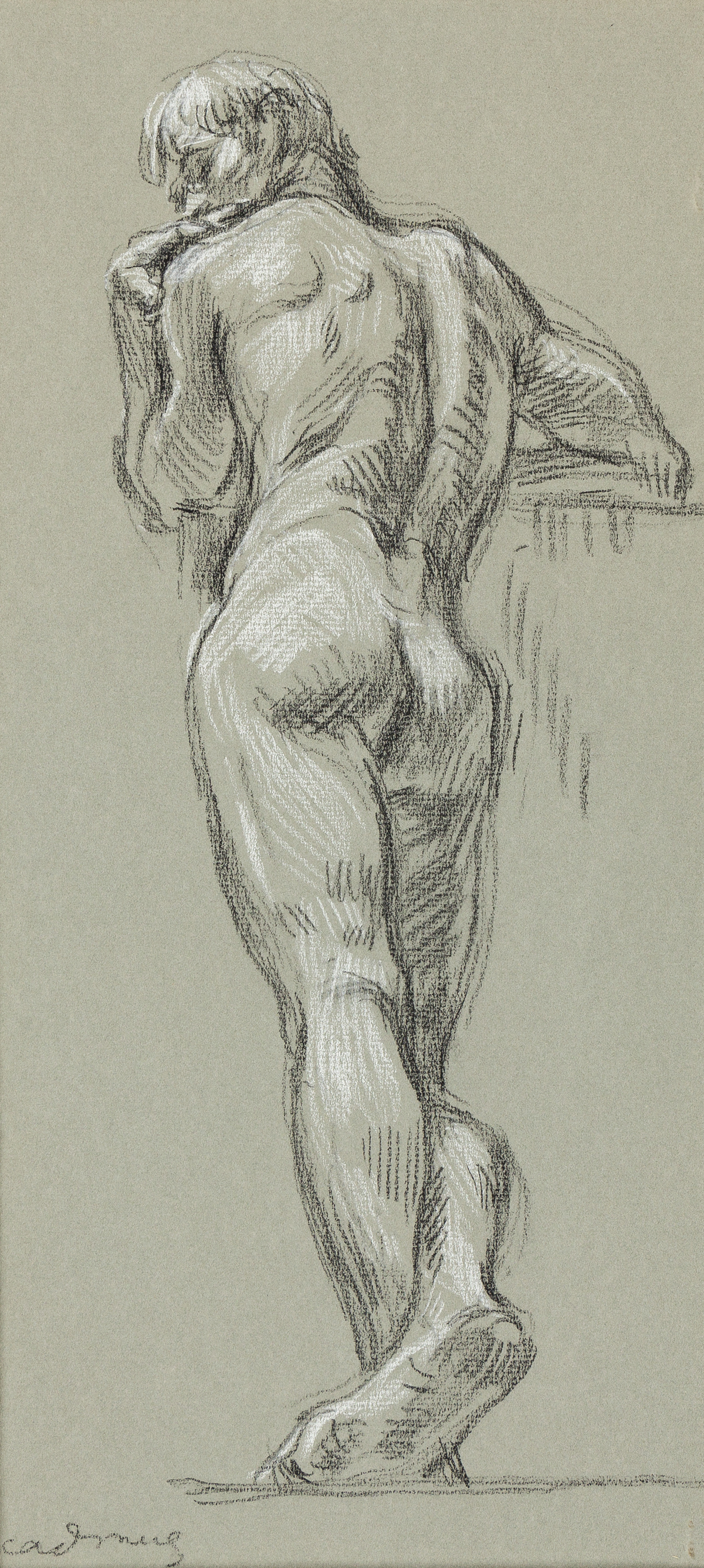 PAUL CADMUS Standing Male Nude (NM 48).
